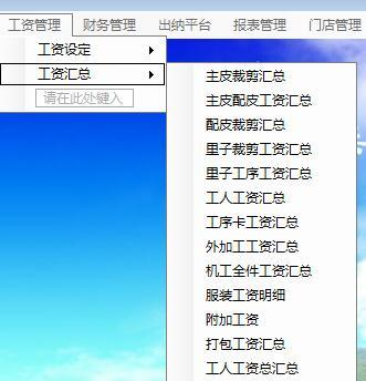 制衣管理ERP 制衣管理ERP