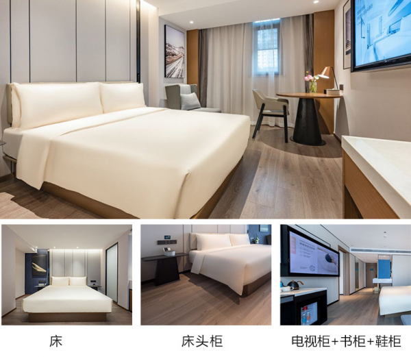 酒店家具标间全套酒店床高端加工定制