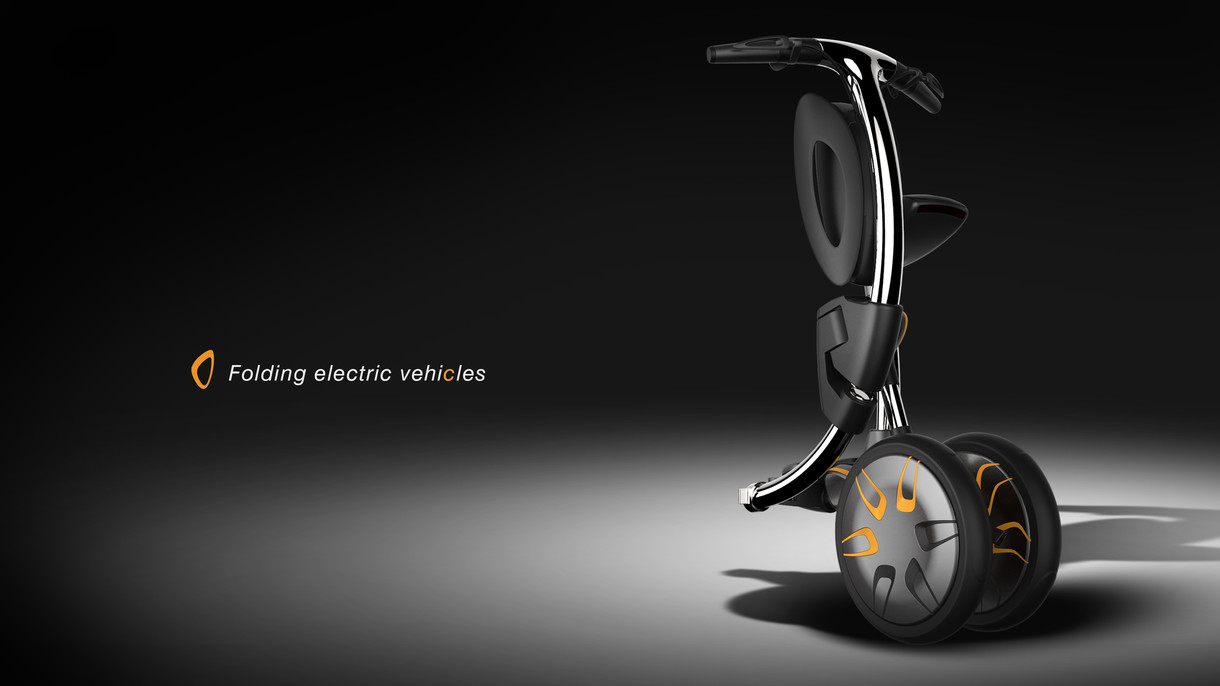 哈士奇设计作品-电动折叠车工业/产品设计