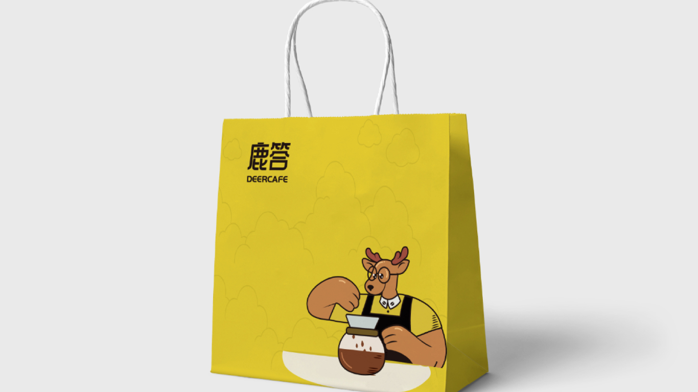 鹿答咖啡饮品吉祥物设计中标图6